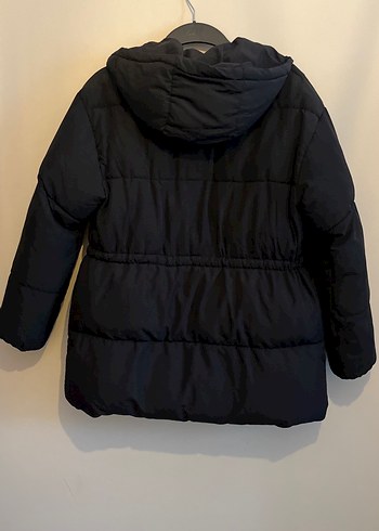 Kemerli Siyah Kadın Kışlık şişme Mont - Görsel 7