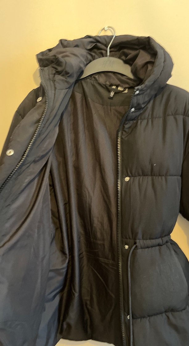 Kemerli Siyah Kadın Kışlık şişme Mont - Görsel 4