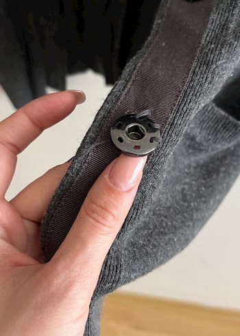 IPEKYOL gri triko hırka - Görsel 6