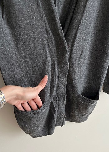 IPEKYOL gri triko hırka - Görsel 7