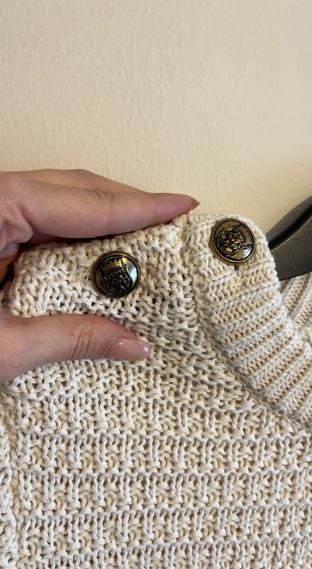 Kısa Kollu Çizgili Triko Kadın Kazak - Görsel 4