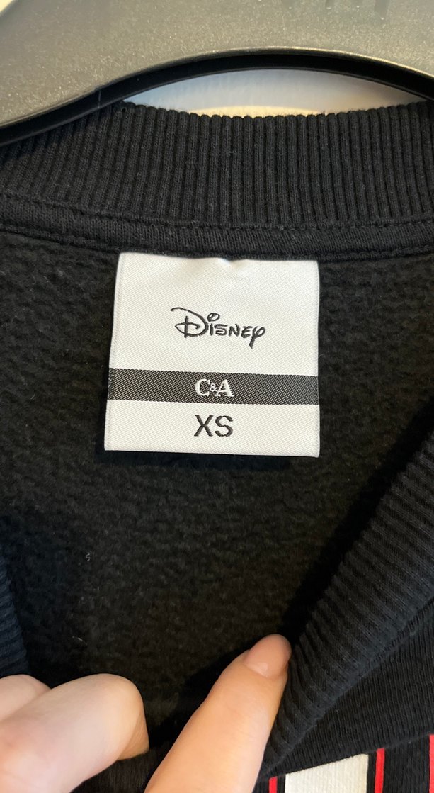 Siyah Disney Baskılı lisanslı Fermuarlı Sweatshirt - Görsel 3