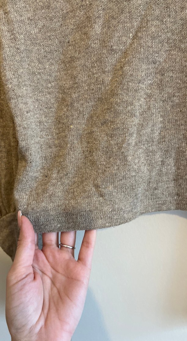 Kahve Yüksek Yakalı Triko Kadın Kazak - Görsel 3