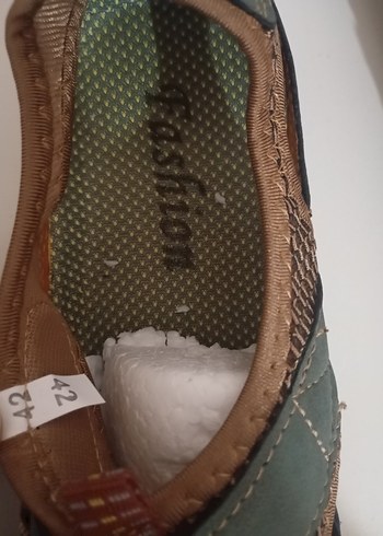 Erkek Yeşil Yılan Desenli Bohem Sandalet - Görsel 3