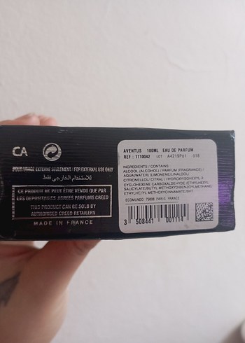Creed Aventus Siyah Erkek Parfümü - Görsel 2