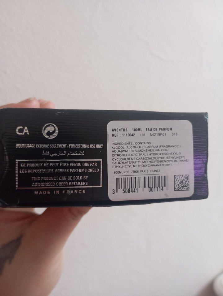 Creed Aventus Siyah Erkek Parfümü - Görsel 2