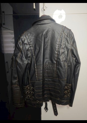 Siyah deri Ceket - Görsel 2