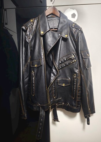 Siyah deri Ceket - Görsel 6