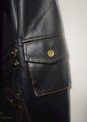 Siyah deri Ceket - Görsel 5