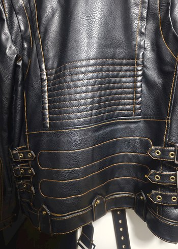 Siyah deri Ceket - Görsel 8