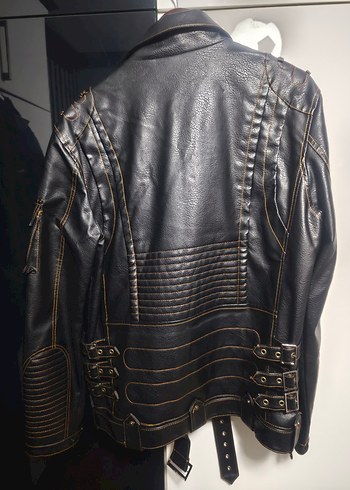 Siyah deri Ceket - Görsel 7