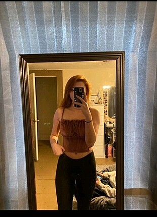 Kadife dokulu Crop 