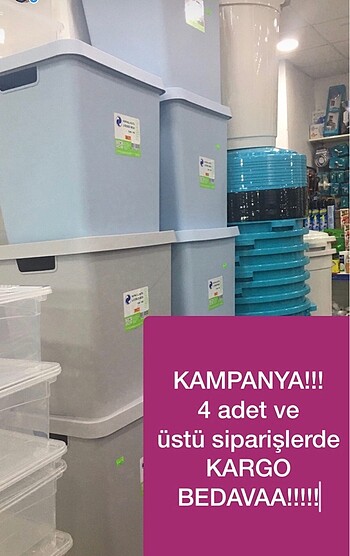 Kapaklı kutu 26 litre