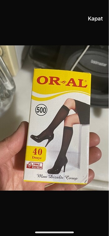 Opak diz altı çorap