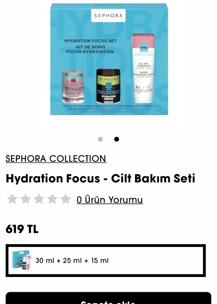 Sephora cilt bakım seti - Görsel 2