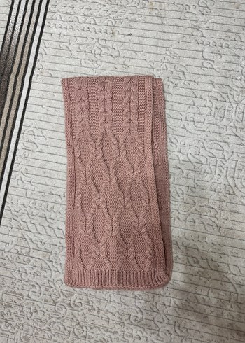 Pembe Örgü Çocuk Bere ve Atkı Seti - Görsel 2