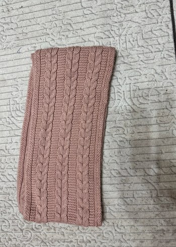 Pembe Örgü Çocuk Bere ve Atkı Seti - Görsel 4