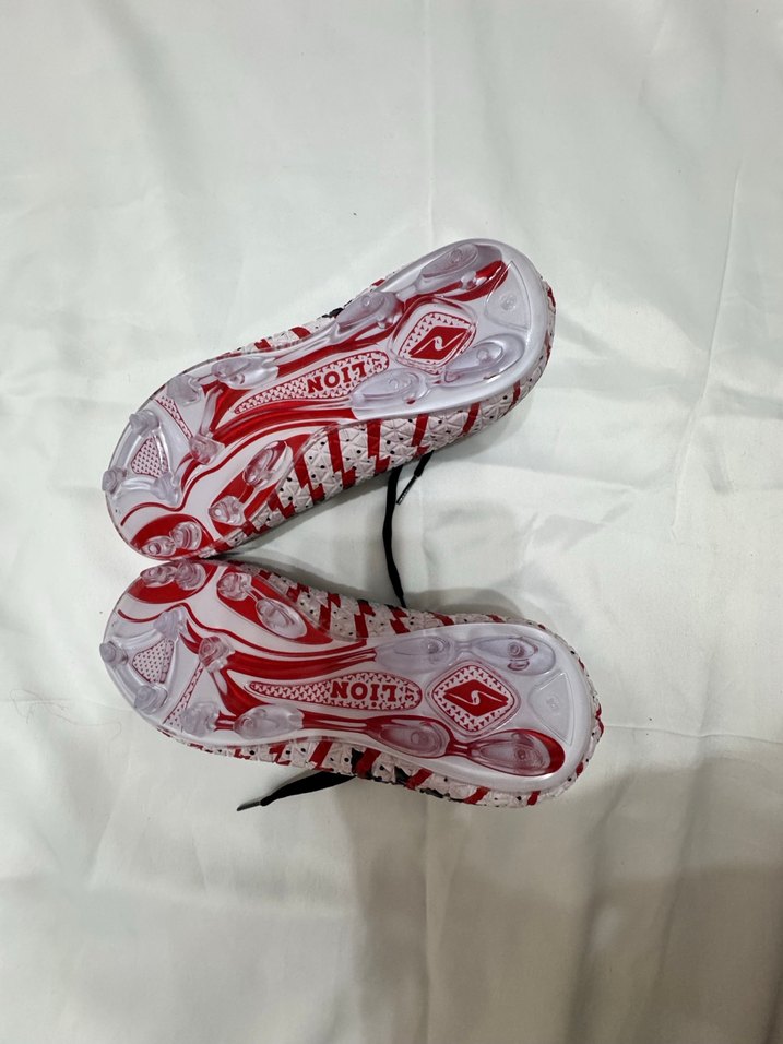 Kırmızı Siyah Zebra Desenli Erkek Futbol Ayakkabısı 37 numbers - Görsel 4