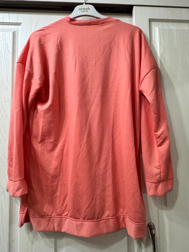 Yavru Ağzı Oversize Kadın Sweatshirt - Görsel 2