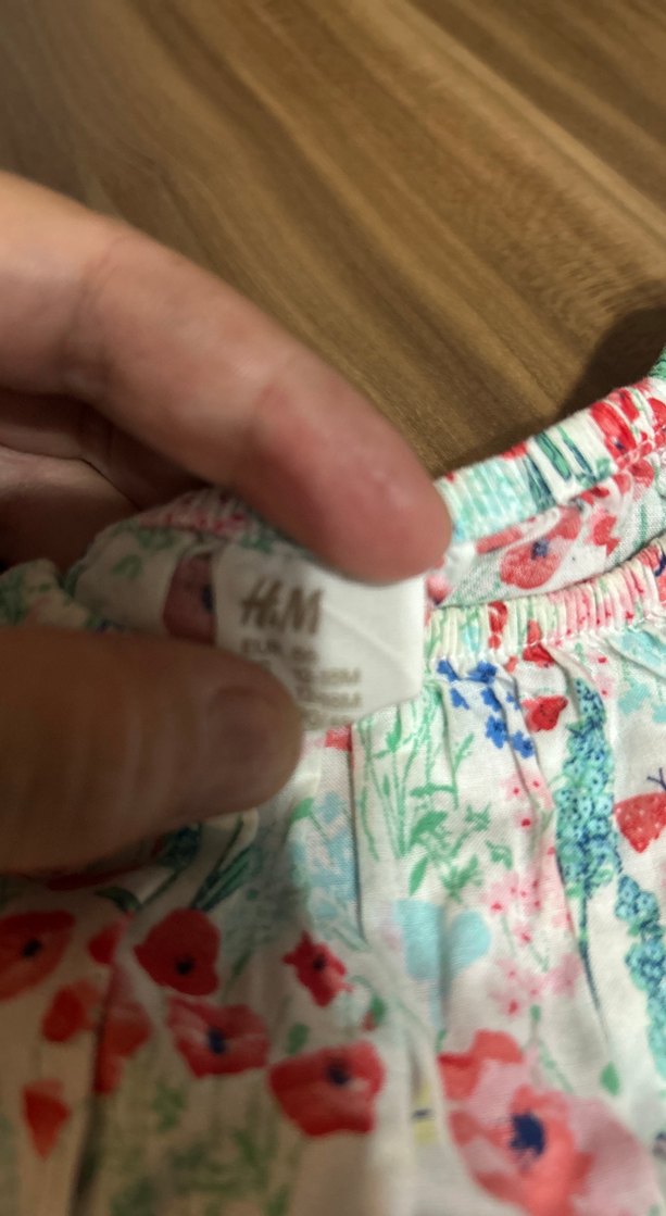 Çiçek Desenli Kız Elbisesi, Kısa Kollu, Renkli - Görsel 2