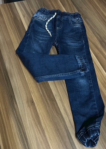 Erkek Çocuk Koyu Mavi Rahat Kesim Kot Pantolon