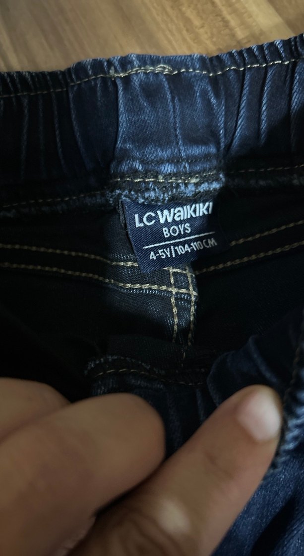 Erkek Çocuk Koyu Mavi Rahat Kesim Kot Pantolon - Görsel 2