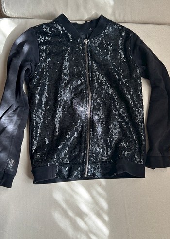 Payetlı kız çocuk ceket - Görsel 2