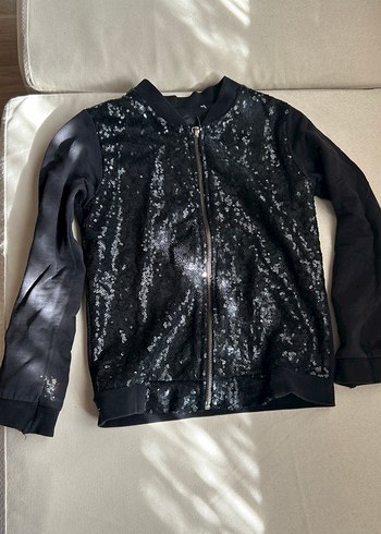 Payetlı kız çocuk ceket - Görsel 4