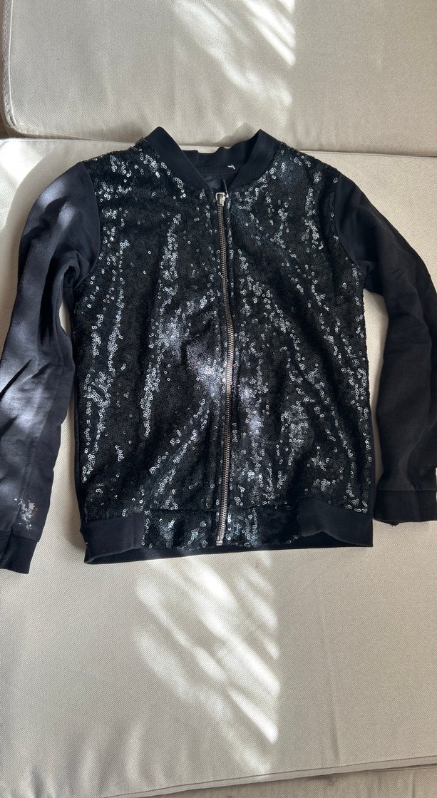 Payetlı kız çocuk ceket - Görsel 2