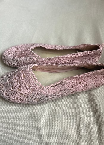 Dantel Detaylı Pembe Kız Babet - Görsel 2