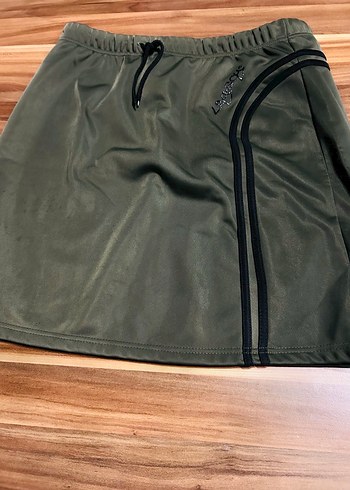 Yeşil Parlak Midi Spor Etek - Görsel 2