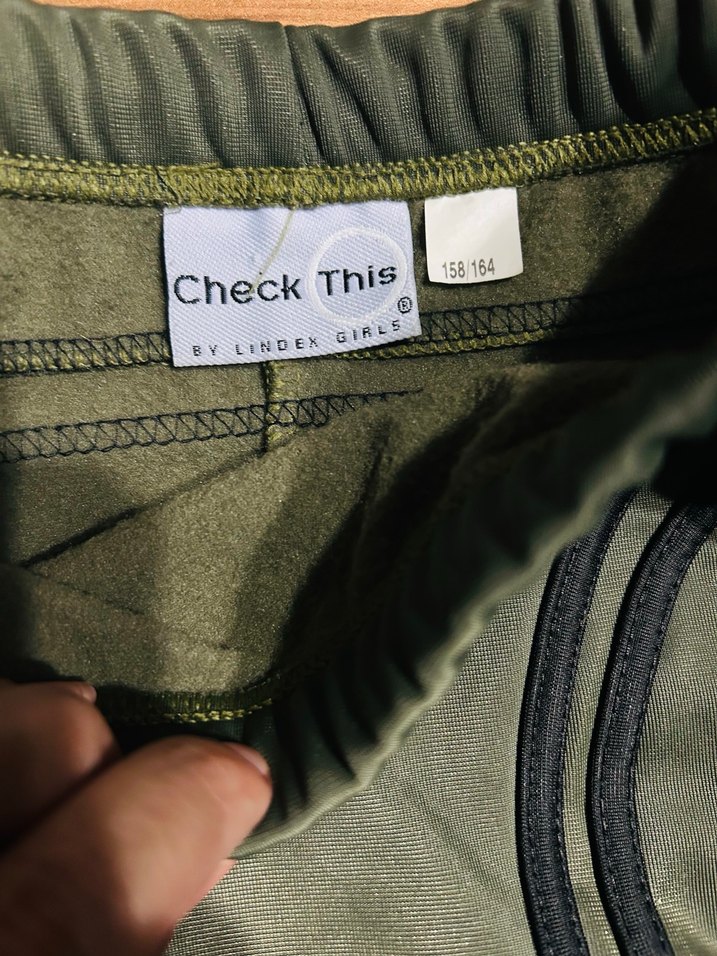 Yeşil Parlak Midi Spor Etek - Görsel 3