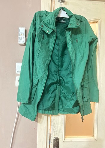 Yeşil Fermuarlı Kadın Ceket - Görsel 2