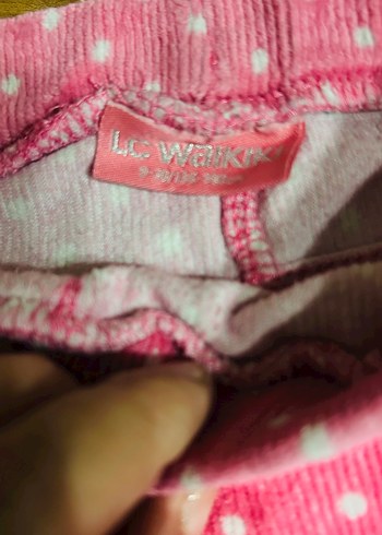 Puantiyeli Pembe Kız Tayt - Görsel 2