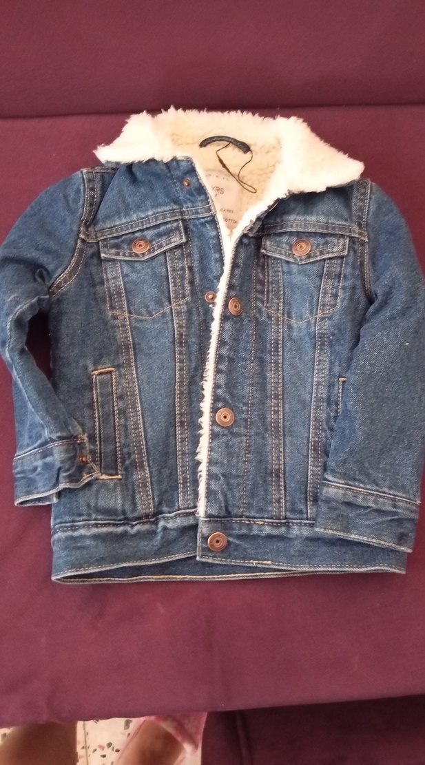 Bej Tüylü Erkek Çocuk Kabanı, 2-3 Yaş - Görsel 4