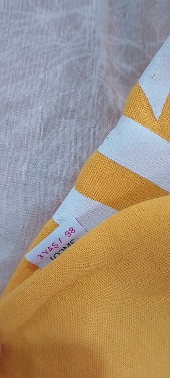 0-3 Ay Beden sarı Renk T-shirt