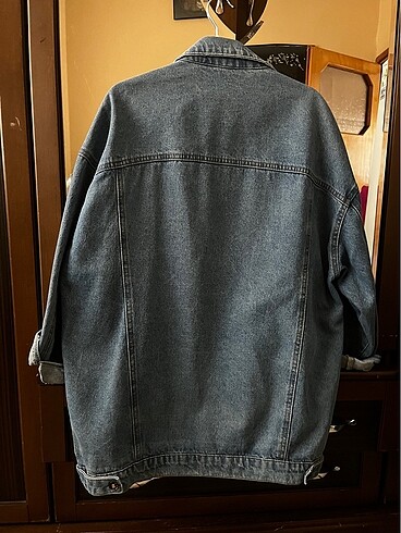 l Beden mavi Renk Oversize kot ceket