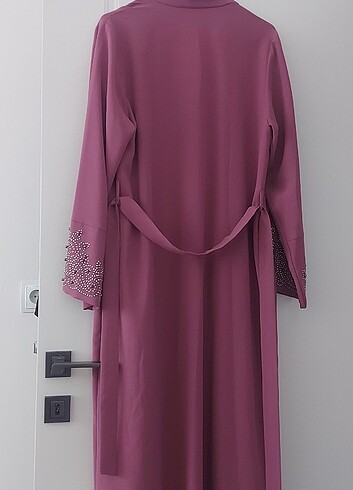 Nihan White Corner Abaya