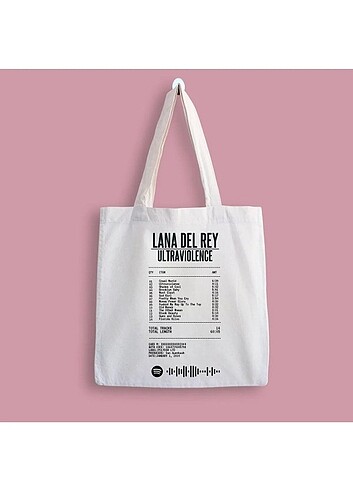 Lana Del Rey Baskılı Bez Çanta 