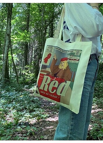 Beden Taylor Swift Red Baskılı Bez Çanta
