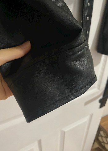 Zara Crop biker deri ceket
