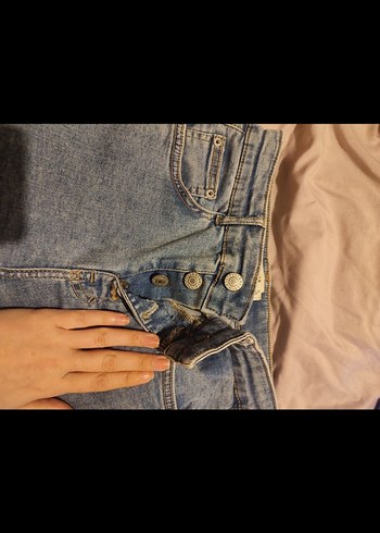 pull and bear düğmeli skinny jean pantolon - Görsel 2