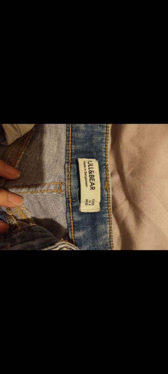 pull and bear düğmeli skinny jean pantolon - Görsel 3