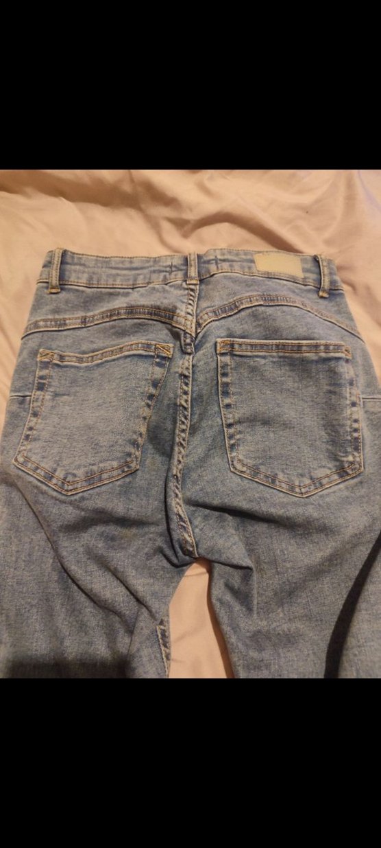 pull and bear düğmeli skinny jean pantolon - Görsel 5