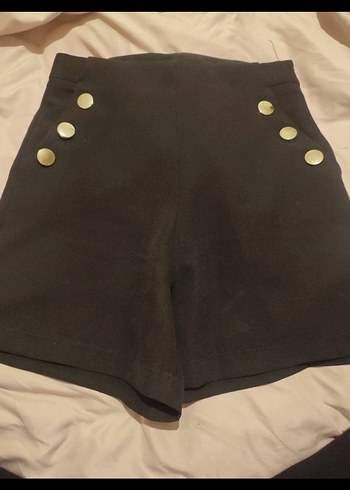 Kristen Que marka siyah şort - Görsel 2