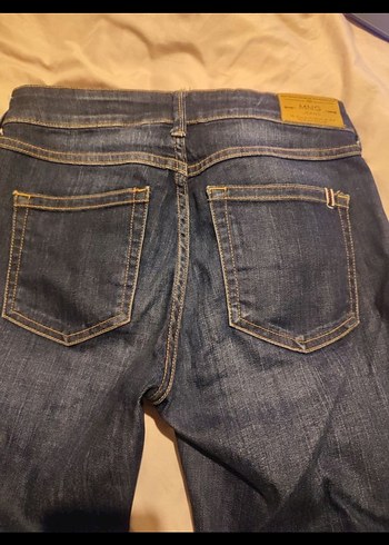 Mango ispanyol paça jean pantolon - Görsel 3