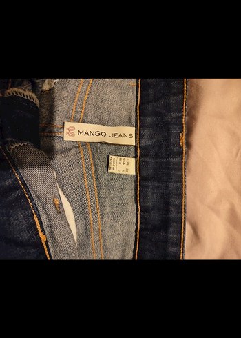 Mango ispanyol paça jean pantolon - Görsel 2