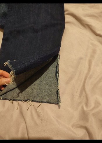 Mango ispanyol paça jean pantolon - Görsel 5