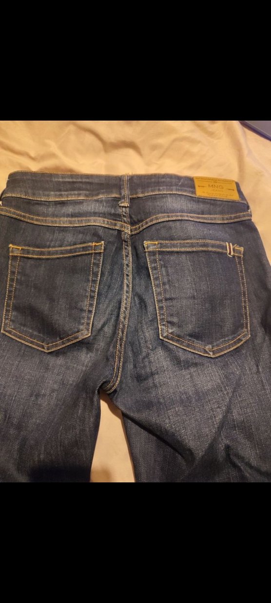 Mango ispanyol paça jean pantolon - Görsel 3