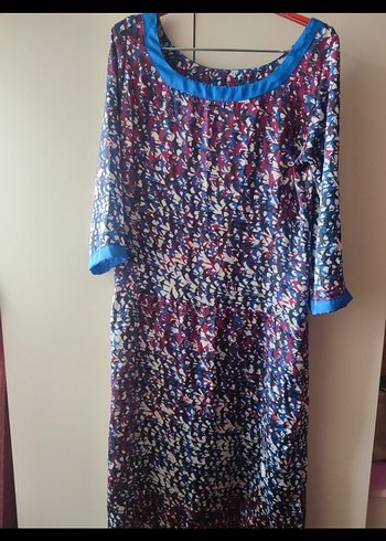 maxi boy sisley elbise - Görsel 3